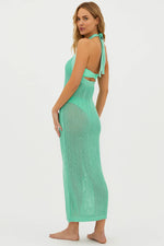 Cargar imagen en el visor de la galería, Romee High Neck Maxi Dress Swim Cover-Up
