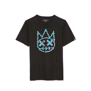 SHORT SLEEVE CREW NECK TEE "MULTI SHIMUCHAN" IN BLACK