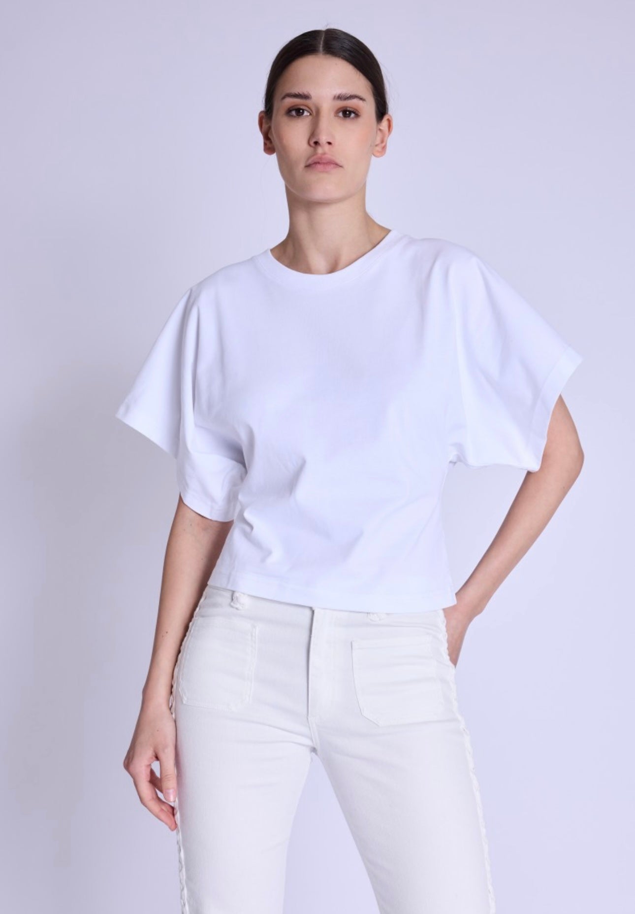 T-shirt EDENA | White kimono T-shirt