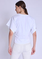 Cargar imagen en el visor de la galería, T-shirt EDENA | White kimono T-shirt
