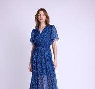 ALIA | Blue floral print dress